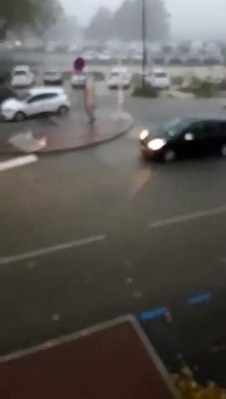 TRETS 23 Octobre 2019 : L'avenue Jean Jaurès transformée en rivière