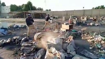 Police Marshall Art Action against Illegal Factory