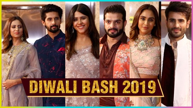 Krystle D'souza, Karan Tacker, Shivin Narang, Karan Patel At Ramesh Taurani's Diwali Party