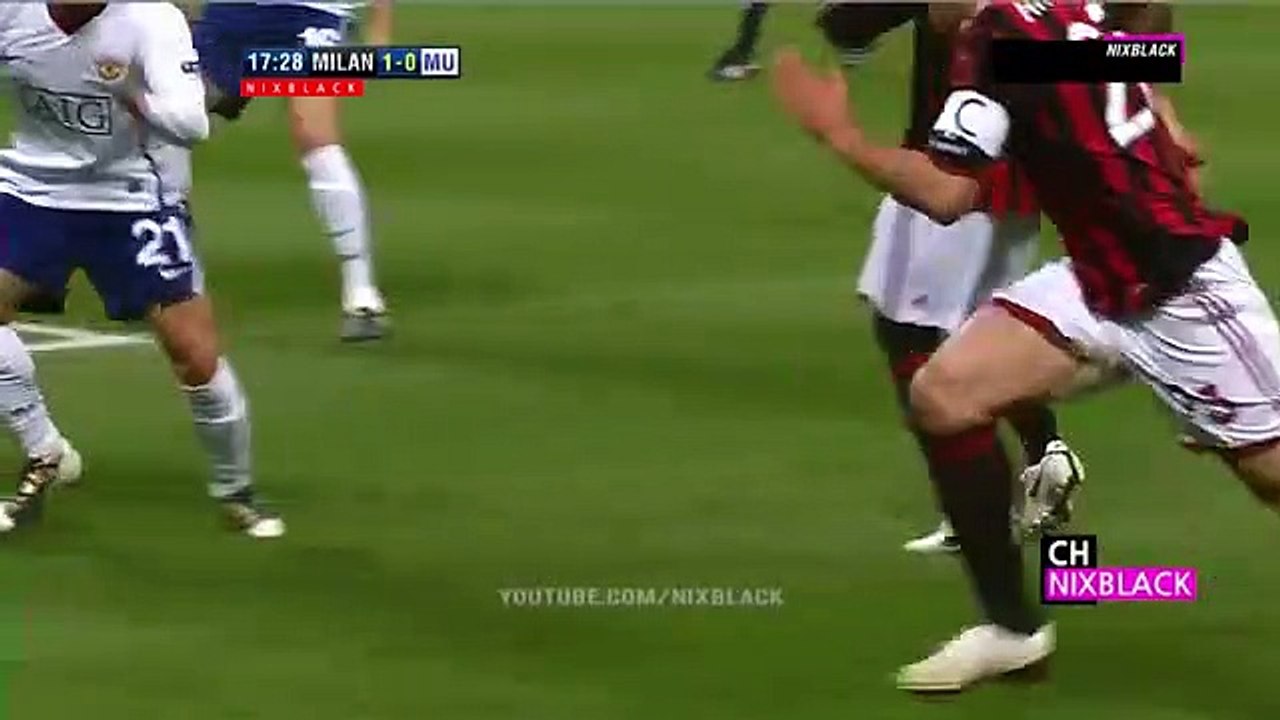 Manchester United 3-2 AC Milan 2010 CL Round of 16 All goals & Highlights FHD_1080P