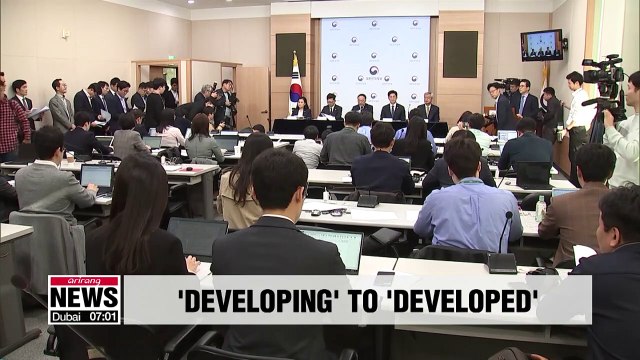 S. Korea gives up its 'developing country' status at WTO