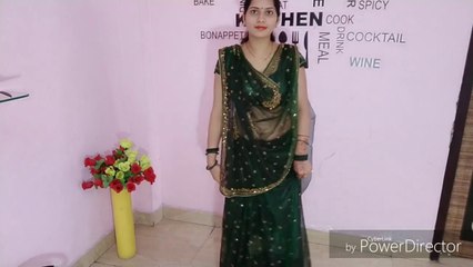 How to wear seedha palla saree