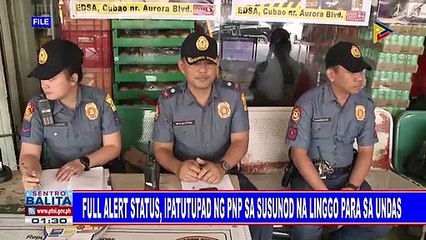 Full alert status, ipatutupad ng PNP sa susunod na linggo para sa Undas