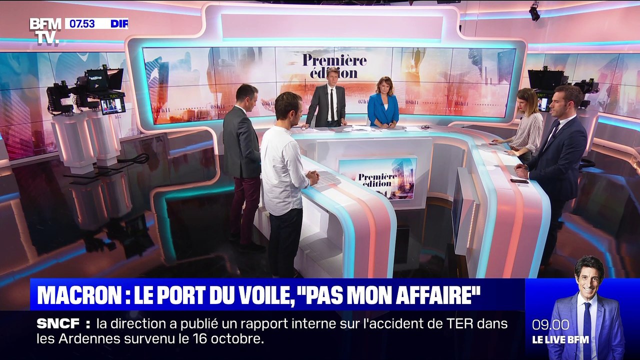 L'édito de Jérémy Brossard: Macron, le port du voile, "pas mon affaire" - 25/10