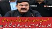 Federal Minister for Railways Sheikh Rasheed Ahmed addresses media in Lahore
