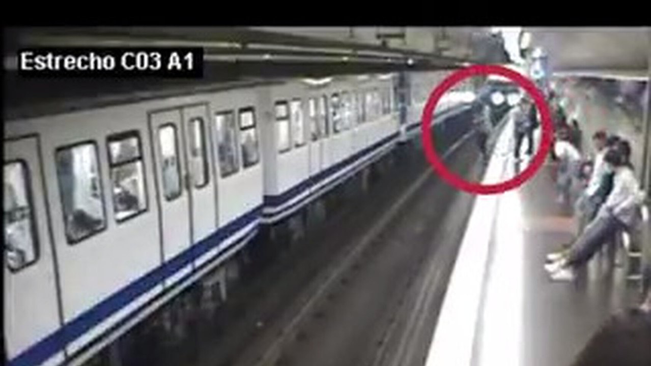 Caída en el Metro de Madrid