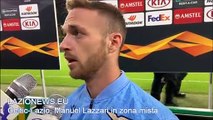 Celtic-Lazio, l'analisi di Manuel Lazzari in zona mista