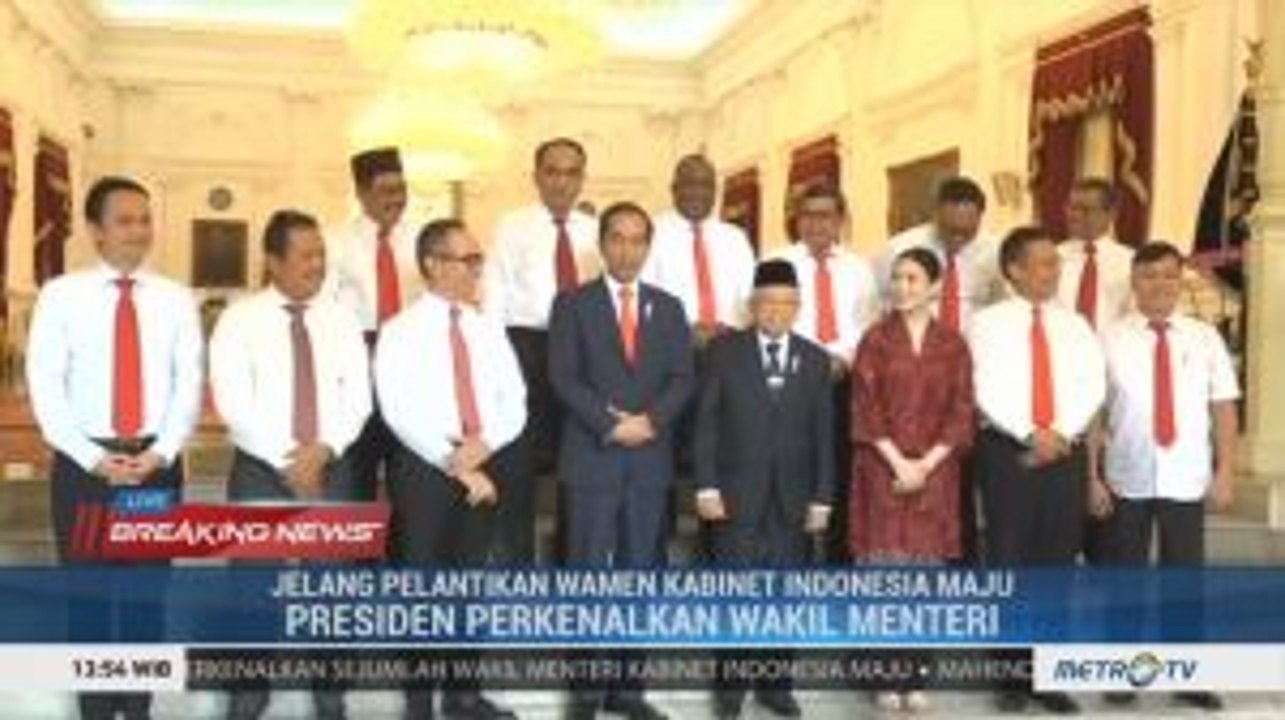 Ini Jajaran Wakil Menteri di Kabinet Indonesia Maju
