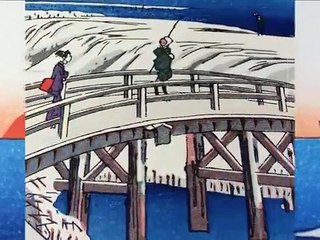 Japanese Art UKIYOE HIROSHIGE UTAGAWA（1797-1858) Suzaki Yukinoasa 浮世絵 歌川広重　木版画　洲崎雪の朝