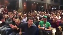 Perugia - L-arrivo di Salvini all-incontro con Tesei e governatori Lega (24.10.1)