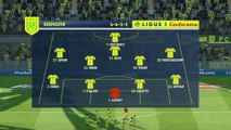 FC Nantes - AS Monaco : buts et résumé de notre simulation FIFA 20
