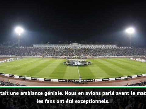 Groupe L - Solskjaer et l'entraîneur du Partizan saluent l'ambiance de Belgrade