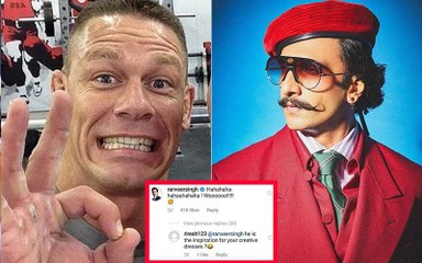 Ranveer Singh comments on John Cena’s Ric Flair post