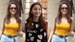 Spotted Alia Bhatt at airport and Nushrat Bharucha at Manish Malhotra store in Khar