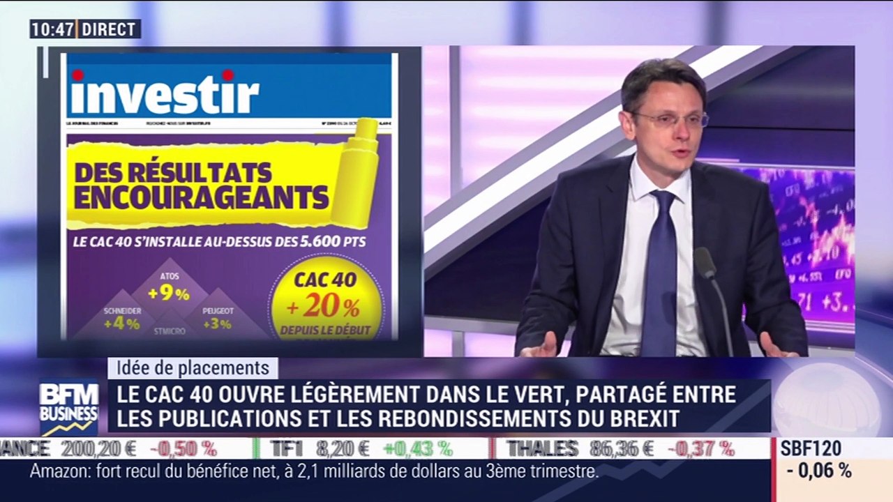 Idées de placements: Le CAC 40 ouvre légèrement dans le vert, quels sont les secteurs porteurs ? - 25/10