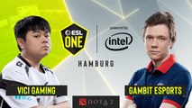 Dota2 - ViCi Gaming vs. Gambit Esports - Game 1 - UB Semifinal - ESL One Hamburg 2019