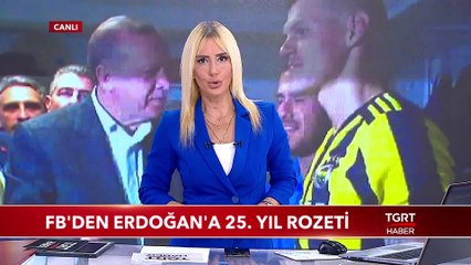 Fenerbahçe'den Cumhurbaşkanı Erdoğan'a 25. Yıl Rozeti
