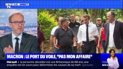 Macron: le port du voile, "pas mon affaire" - 25/10