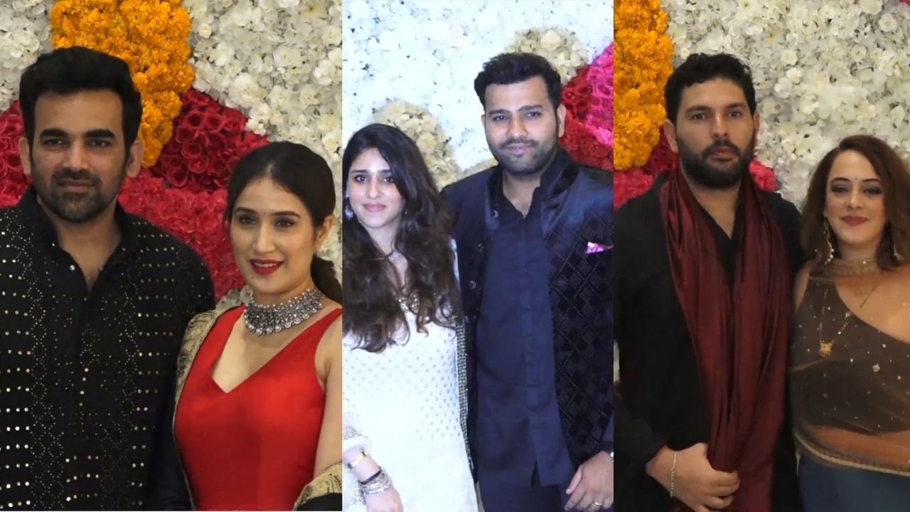 Yuvraj SinghHazel Keech, Sagarika Ghatge Zaheer Khan, Hardik Pandya at Ambanis Diwali Party 2019