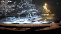 شاهد: الثلوج تتساقط بغزارة في ولاية كولورادو
