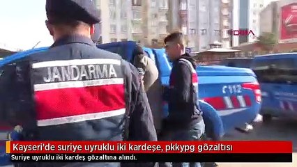 Kayseri'de suriye uyruklu iki kardeşe, pkkypg gözaltısı