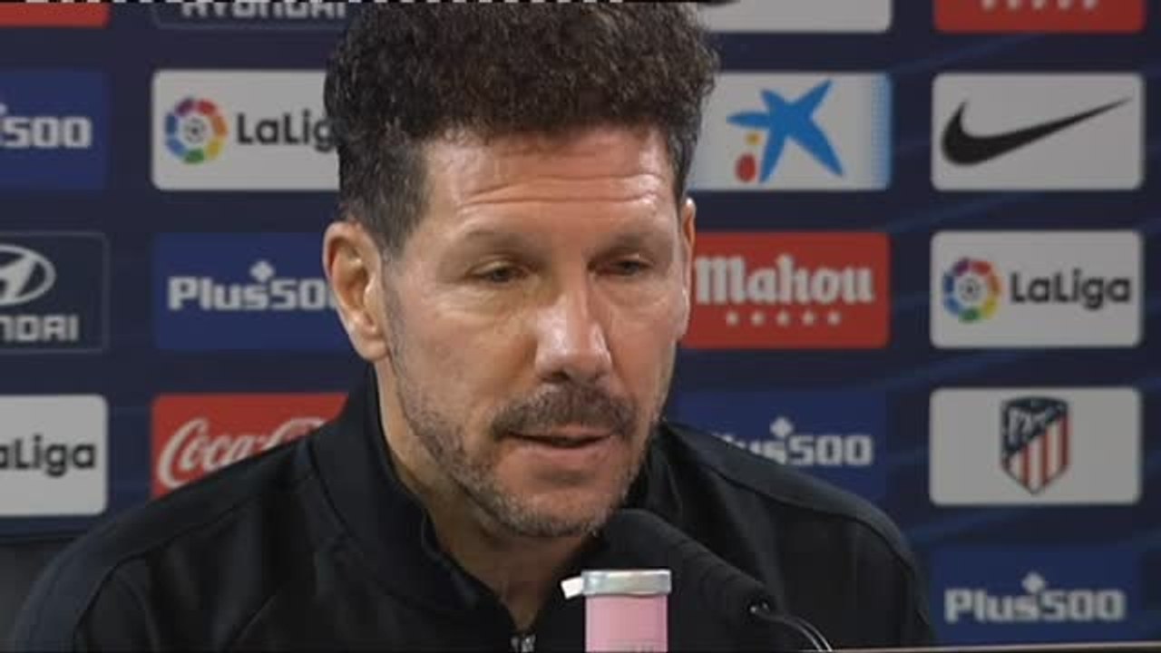 Simeone: "Somos afortunados de tener la mejor afición de España"