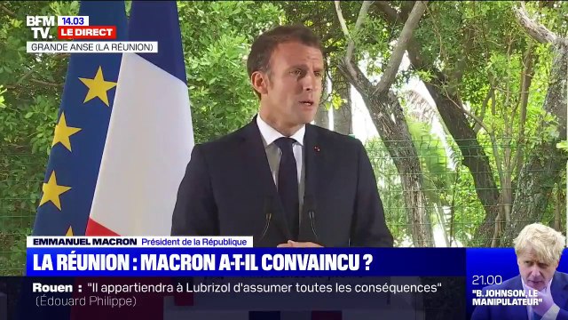 Heurts à la Réunion: J'appelle au calme et à ce que les tensions baissent , a déclaré Emmanuel Macron
