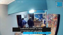 Así varios ladrones entraron a los mazazos para robar en La Loma