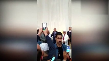 Erdoğan çamlıca camii camaate konuşma