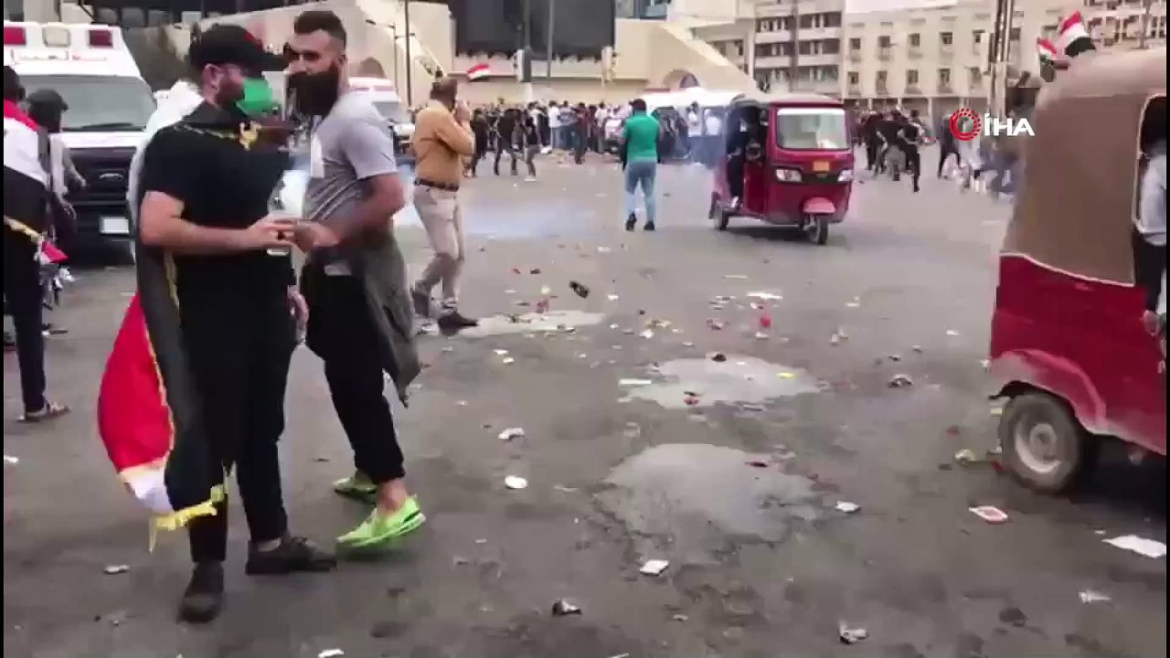 - Irak’ta Şiddet Tırmanıyor- Kafasına Göz Yaşartıcı Gaz Bombası İsabet Eden 2 Kişi Öldü