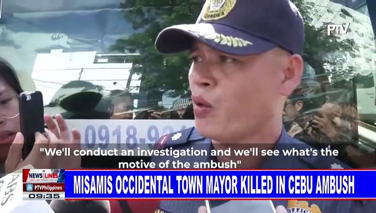 Misamis Occidental town mayor killed in Cebu ambush