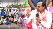 TSRTC Samme : రిపోర్టర్లను ఓ ఆట ఆడుకున్న KCR || Oneindia Telugu