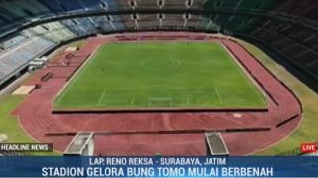 Risma Siapkan Gelora Bung Tomo untuk Piala Dunia 2021