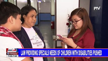 Law providing special need of children with disabilities pushed