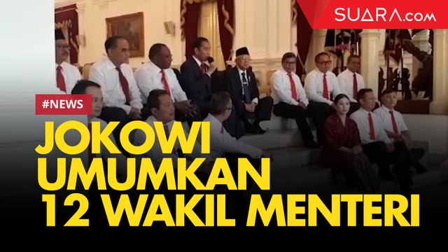 Jokowi Umumkan 12 Wakil Menteri Kabinet Indonesia Maju