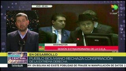 Canciller Pary asegura que en Bolivia no existe margen para el fraude