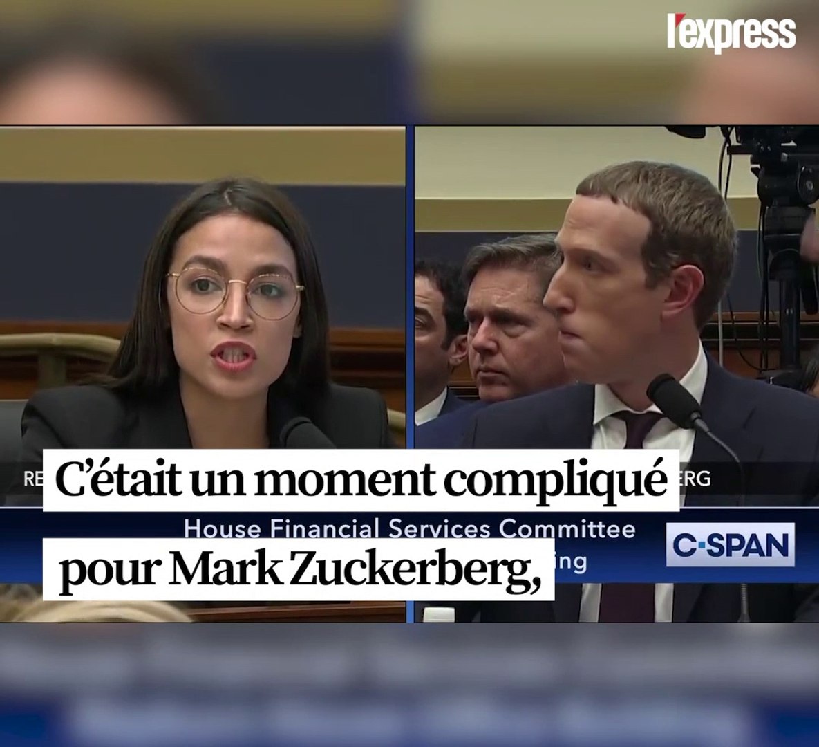 ⁣Mark Zuckerberg malmené par Alexandria Ocasio-Cortez