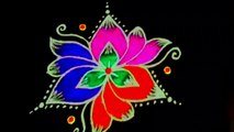 #Spot Tube || Simple Rangoli Design with Beautiful Colours & Dots 7x4 For Beginners _ Easy Kolam || सुंदर रंग और डॉट्स के साथ सरल रंगोली डिजाइन शुरुआती के लिए 7x4 _ आसान कोलाम