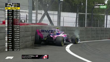 Lance Stroll et Max Verstappen dans la barrière : Grand Prix du Mexique - Essais Libres 1