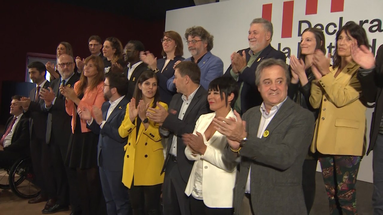 Partidos independentistas firman una declaración por la autodeterminación