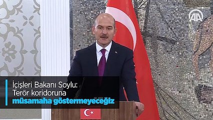 İçişleri Bakanı Soylu: Terör koridoruna müsamaha göstermeyeceğiz