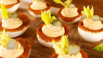 Bloody Mary Deviled Eggs Are An Instant Party Classic