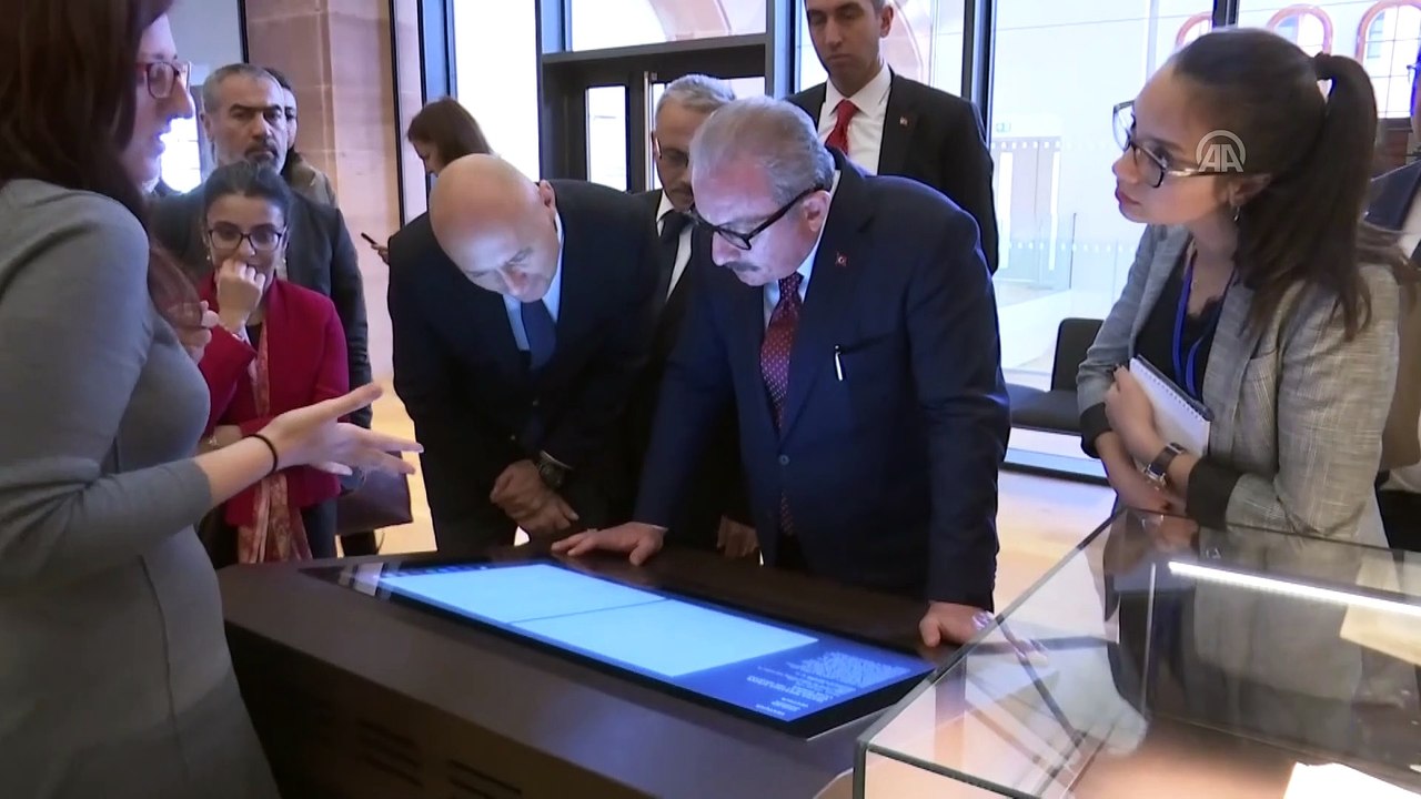 TBMM Başkanı Şentop, tarihi kütüphane Bibliotheque Humaniste’yi ziyaret etti - STRAZBURG