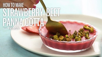 How to Make Strawberry-Beet Panna Cotta