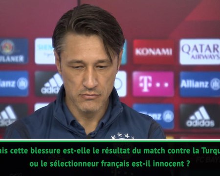 9e j. - Kovac : La blessure de Lucas Hernandez due à sa sélection? Je ne peux pas le dire