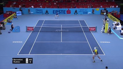 Berrettini bt Rublev (7-5 7-6)