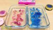 Pink vs Blue ! Mixing Makeup Eyeshadow into Clear Slime | Satisfying Slime s #602