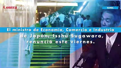 Renuncia ministro de comercio de Japón tras escándalo electoral