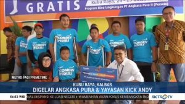 Yayasan Kick Andy dan Angkasa Pura II Beri Bantuan Kaki Palsu di Kalbar