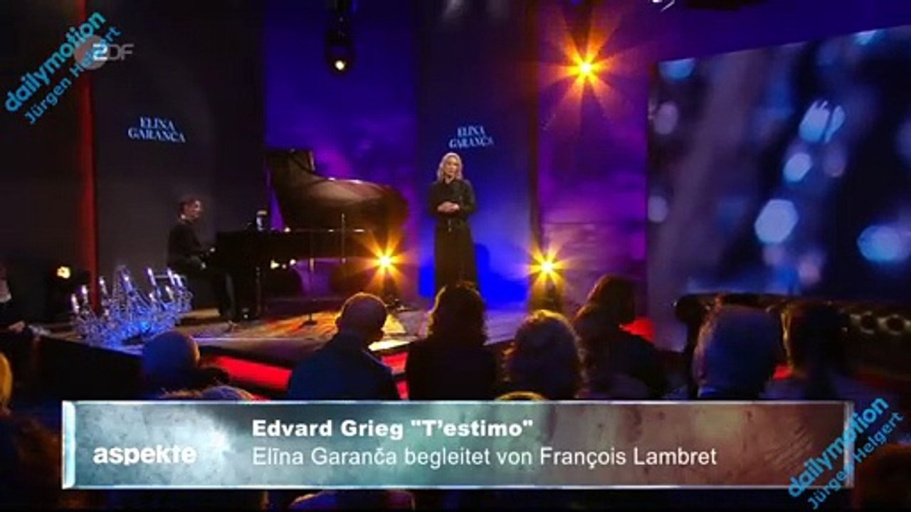 Elīna Garanča - T’estimono (Ich liebe Dich) by Edvard Grieg - | ZDF aspekte 25.10.2019